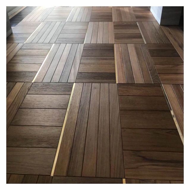 Паркет с металлом