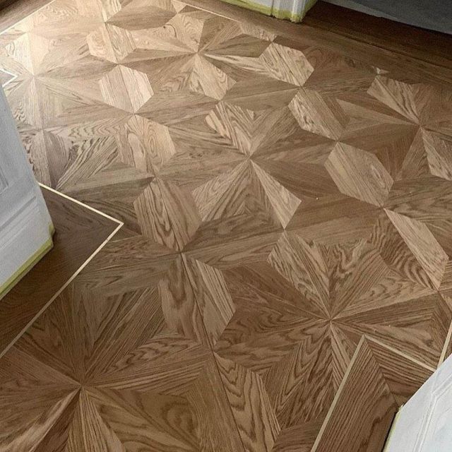 Паркет с металлом