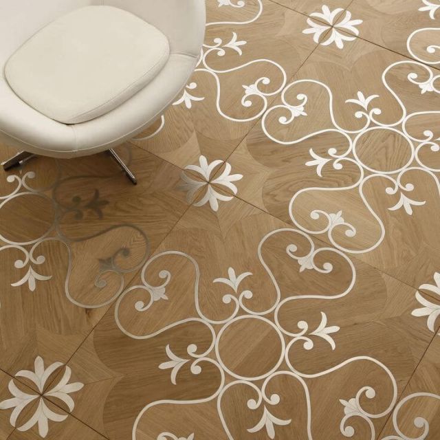 Паркет с металлом