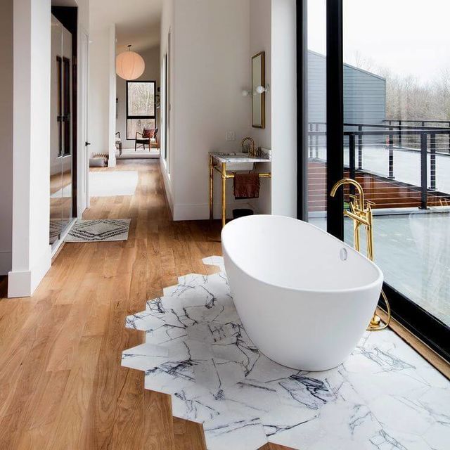 Паркет с камнем