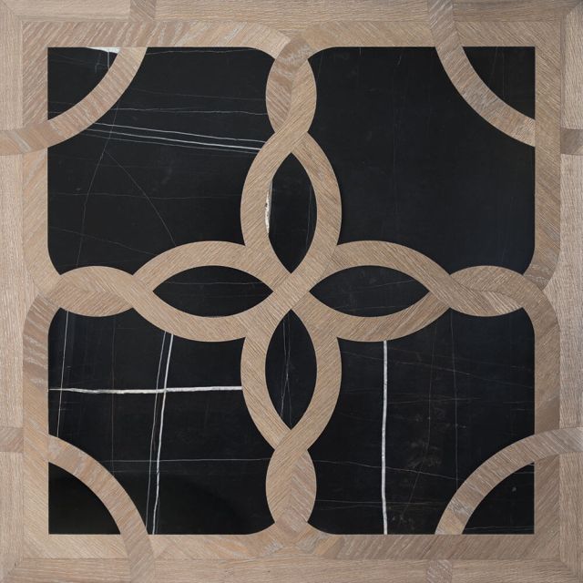 Паркет с камнем